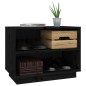 vidaXL Armario zapatero de madera maciza de pino negro 60x34x45 cm vidaXL Armario zapatero de madera maciza de pino negro 60x34x45 cm