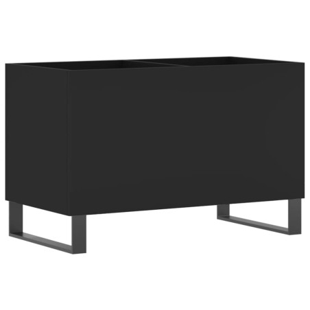 vidaXL Mueble para discos madera contrachapada negro 74,5x38x48 cm