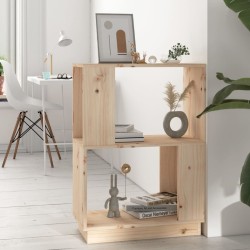 vidaXL Estantería/divisor de espacios madera maciza pino 51x25x70 cm