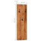 vidaXL Percheros de pared 2 uds madera maciza de acacia 36x3x110 cm vidaXL Percheros de pared 2 uds madera maciza de acacia 36x3x110 cm