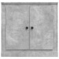 vidaXL Aparador de madera contrachapada gris hormigón 70x35,5x67,5 cm