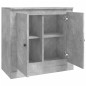 vidaXL Aparador de madera contrachapada gris hormigón 70x35,5x67,5 cm