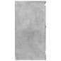 vidaXL Aparador de madera contrachapada gris hormigón 70x35,5x67,5 cm