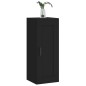 vidaXL Armario de pared madera de ingeniería negro 34,5x34x90 cm
