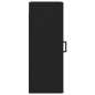 vidaXL Armario de pared madera de ingeniería negro 34,5x34x90 cm