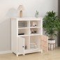 vidaXL Aparador de madera maciza de pino blanco 83x41,5x100 cm vidaXL Aparador de madera maciza de pino blanco 83x41,5x100 cm