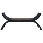 vidaXL Banco de abacá marrón oscuro 120 cm vidaXL Banco de abacá marrón oscuro 120 cm