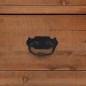 vidaXL Mesita de noche madera maciza de abeto 40x29x68 cm marrón vidaXL Mesita de noche madera maciza de abeto 40x29x68 cm marrón