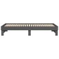 vidaXL Sofá cama extraíble madera maciza de pino gris 2x(90x200) cm vidaXL Sofá cama extraíble madera maciza de pino gris 2x(90x200) cm