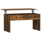 vidaXL Mesa de centro contrachapada roble ahumado 102x50,5x52,5 cm vidaXL Mesa de centro contrachapada roble ahumado 102x50,5x52,5 cm