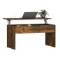 vidaXL Mesa de centro contrachapada roble ahumado 102x50,5x52,5 cm vidaXL Mesa de centro contrachapada roble ahumado 102x50,5x52,5 cm