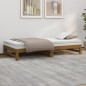 vidaXL Sofá cama extraíble madera maciza de pino marrón 2x(90x200) cm vidaXL Sofá cama extraíble madera maciza de pino marrón 2x(90x200) cm