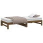 vidaXL Sofá cama extraíble madera maciza de pino marrón 2x(90x200) cm vidaXL Sofá cama extraíble madera maciza de pino marrón 2x(90x200) cm