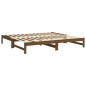 vidaXL Sofá cama extraíble madera maciza de pino marrón 2x(90x200) cm vidaXL Sofá cama extraíble madera maciza de pino marrón 2x(90x200) cm