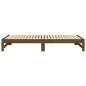 vidaXL Sofá cama extraíble madera maciza de pino marrón 2x(90x200) cm vidaXL Sofá cama extraíble madera maciza de pino marrón 2x(90x200) cm
