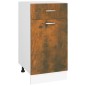 vidaXL Armario bajo de cocina madera ingeniería roble ahumado vidaXL Armario bajo de cocina madera ingeniería roble ahumado