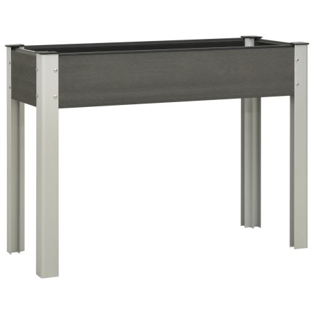 vidaXL Mesa de cultivo para jardín WPC gris 100x40x75 cm
