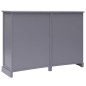 vidaXL Aparador con 10 cajones madera gris 113x30x79 cm vidaXL Aparador con 10 cajones madera gris 113x30x79 cm