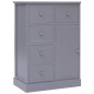 vidaXL Aparador con 10 cajones madera gris 113x30x79 cm vidaXL Aparador con 10 cajones madera gris 113x30x79 cm