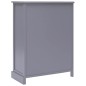 vidaXL Aparador con 10 cajones madera gris 113x30x79 cm vidaXL Aparador con 10 cajones madera gris 113x30x79 cm