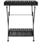 vidaXL Mesa de centro plegable estilo vintage metal 58x35x72 cm negro vidaXL Mesa de centro plegable estilo vintage metal 58x35x72 cm negro