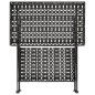 vidaXL Mesa de centro plegable estilo vintage metal 58x35x72 cm negro vidaXL Mesa de centro plegable estilo vintage metal 58x35x72 cm negro