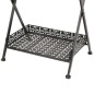 vidaXL Mesa de centro plegable estilo vintage metal 58x35x72 cm negro vidaXL Mesa de centro plegable estilo vintage metal 58x35x72 cm negro