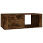 vidaXL Mesa de centro madera contrachapada roble ahumado 100x50,5x35cm vidaXL Mesa de centro madera contrachapada roble ahumado 100x50,5x35cm