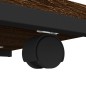 vidaXL Mesa auxiliar con ruedas madera roble marrón 50x35x55,5 cm vidaXL Mesa auxiliar con ruedas madera roble marrón 50x35x55,5 cm