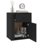 vidaXL Mesita de noche madera contrachapada negro 50x36x60 cm vidaXL Mesita de noche madera contrachapada negro 50x36x60 cm