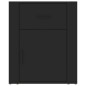 vidaXL Mesita de noche madera contrachapada negro 50x36x60 cm vidaXL Mesita de noche madera contrachapada negro 50x36x60 cm