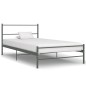 vidaXL Estructura de cama de metal gris 100x200 cm vidaXL Estructura de cama de metal gris 100x200 cm