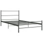vidaXL Estructura de cama de metal gris 100x200 cm vidaXL Estructura de cama de metal gris 100x200 cm