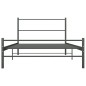 vidaXL Estructura de cama de metal gris 100x200 cm vidaXL Estructura de cama de metal gris 100x200 cm