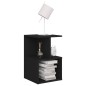 vidaXL Mesitas de noche 2 uds madera contrachapada negro 35x35x55 cm vidaXL Mesitas de noche 2 uds madera contrachapada negro 35x35x55 cm