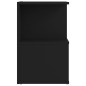 vidaXL Mesitas de noche 2 uds madera contrachapada negro 35x35x55 cm vidaXL Mesitas de noche 2 uds madera contrachapada negro 35x35x55 cm