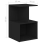 vidaXL Mesitas de noche 2 uds madera contrachapada negro 35x35x55 cm vidaXL Mesitas de noche 2 uds madera contrachapada negro 35x35x55 cm