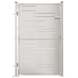 vidaXL Puerta de jardín de acero inoxidable 100x150 cm