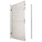 vidaXL Puerta de jardín de acero inoxidable 100x150 cm