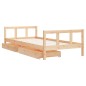 vidaXL Estructura de cama para niños con cajones madera pino 90x200 cm vidaXL Estructura de cama para niños con cajones madera pino 90x200 cm