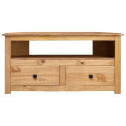 vidaXL Mueble esquinero de TV madera de pino estilo Panamá 93x49x49 cm