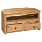 vidaXL Mueble esquinero de TV madera de pino estilo Panamá 93x49x49 cm
