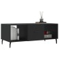 vidaXL Mesa de centro madera contrachapada negro 102x50x40 cm vidaXL Mesa de centro madera contrachapada negro 102x50x40 cm