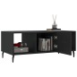 vidaXL Mesa de centro madera contrachapada negro 102x50x40 cm vidaXL Mesa de centro madera contrachapada negro 102x50x40 cm