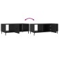 vidaXL Mesa de centro madera contrachapada negro 102x50x40 cm vidaXL Mesa de centro madera contrachapada negro 102x50x40 cm