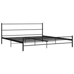 vidaXL Estructura de cama de metal negro 200x200 cm