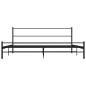vidaXL Estructura de cama de metal negro 200x200 cm
