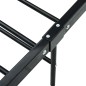vidaXL Estructura de cama de metal negro 200x200 cm