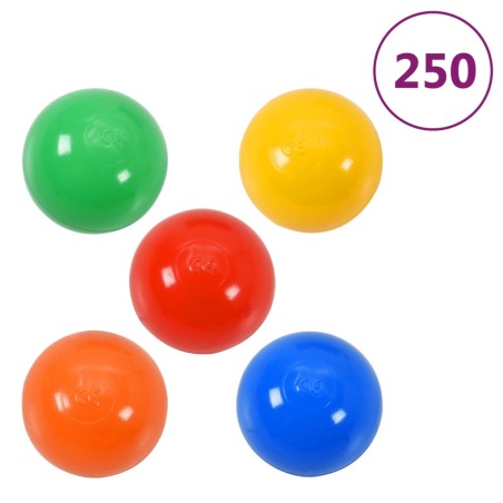 vidaXL Bolas de colores para piscina de bebé 250 unidades 