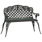 vidaXL Banco de jardín de aluminio fundido verde 108 cm vidaXL Banco de jardín de aluminio fundido verde 108 cm